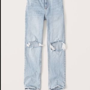 90s ultra high rise stright jean